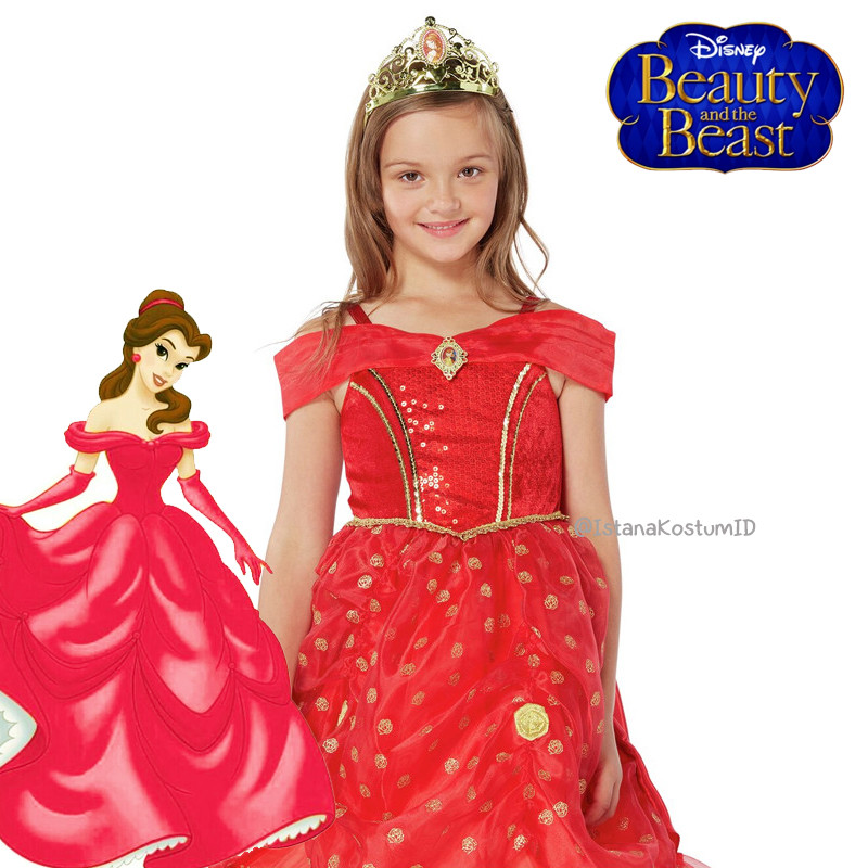 Dress Princess Belle Red Beauty and the Beast