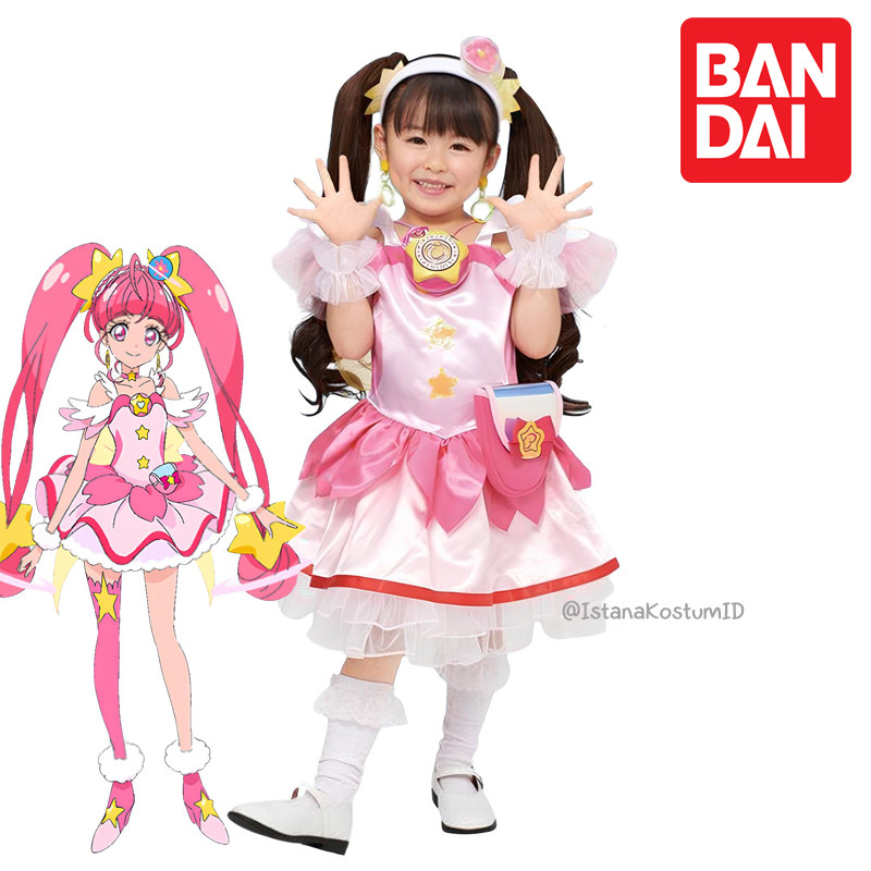 Kostum Star Twinkle Pretty Cure Pink Ori Bandai