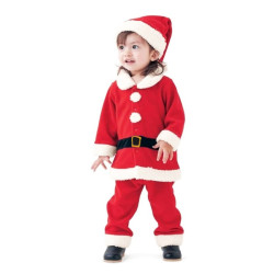 Kostum Santa Buttons Red A Boy