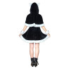 Kostum Santa Claus Dress Set 2in1 Black Wanita Dewasa