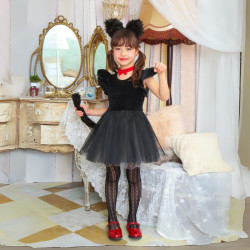 Kostum Penyihir Witch Black Cat Dress