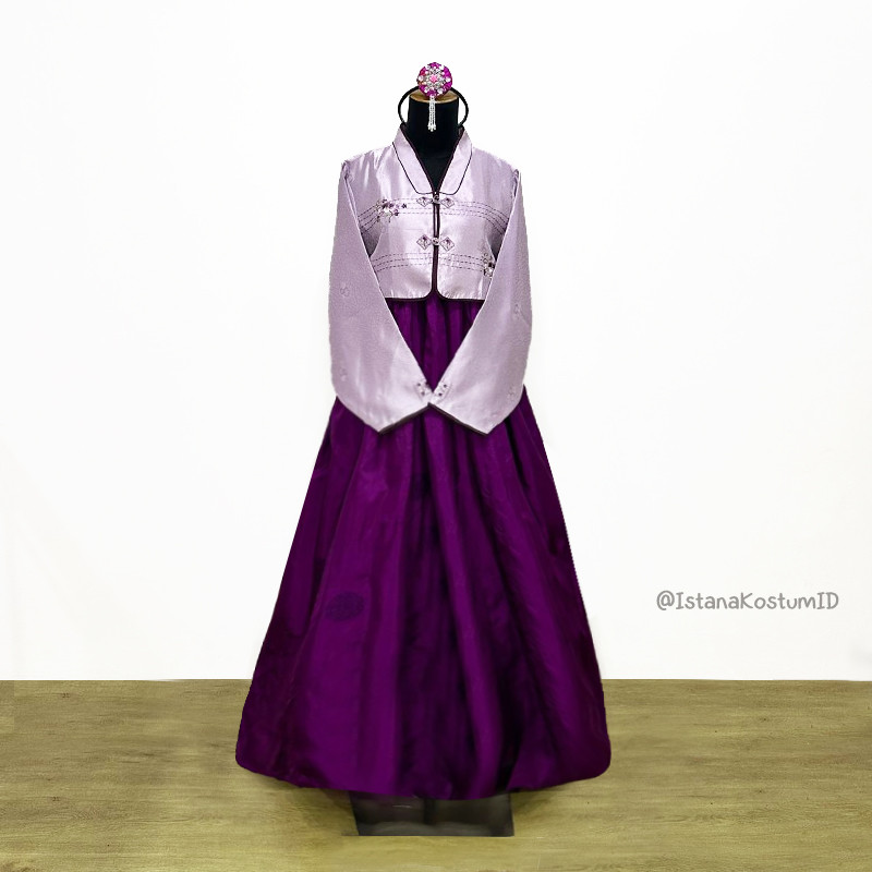 Baju Negara Korea Hanbok Purple A Wanita Dewasa