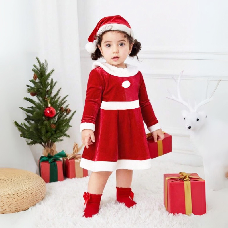 Kostum Santa Claus Red Dress C Girl