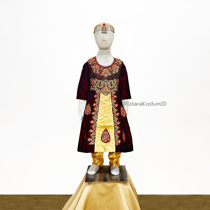 Baju Negara India Red Dress A Girl