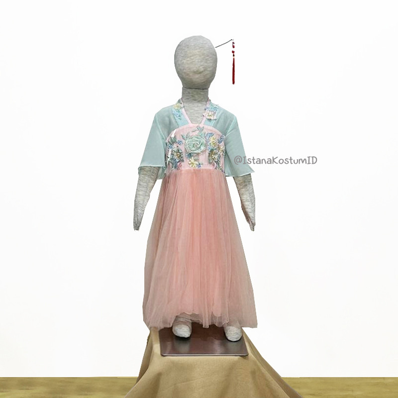 Baju Negara China Hanfu Blue Pink A Girl