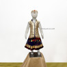 Baju Negara India Gold Navy Red Rose Girl