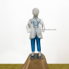 Baju Negara India Bangsawan Sherwani White Blue A Boy Bangladesh Pakistan Sri Lanka