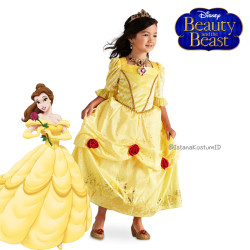 Dress Princess Belle Yellow...
