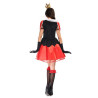 Kostum Queen of Heart Alice Wonderland Short Wanita Dewasa