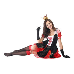 Kostum Queen of Heart Alice Wonderland Short Wanita Dewasa