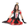 Kostum Queen of Heart Alice Wonderland Short Wanita Dewasa