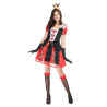 Kostum Queen of Heart Alice Wonderland Short Wanita Dewasa