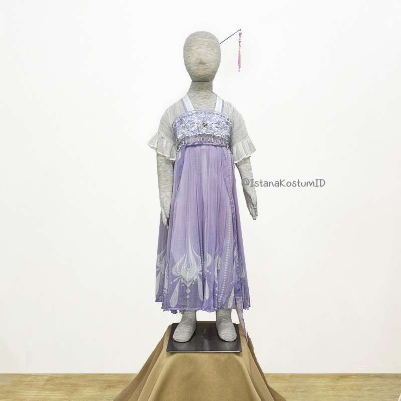 Baju Negara China Hanfu Purple Fox White Girl