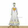 Baju Negara India Swarovski White Dress Girl