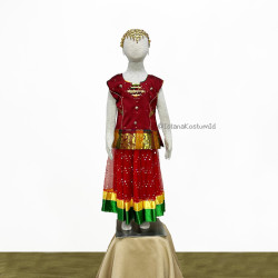 Baju Negara India Red Etnic...
