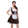 Baju Negara Jerman Brown Velvet Wanita Dewasa