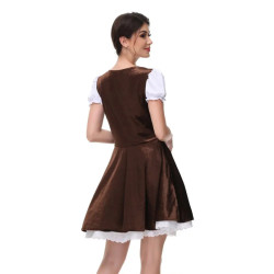 Baju Negara Jerman Brown Velvet Wanita Dewasa