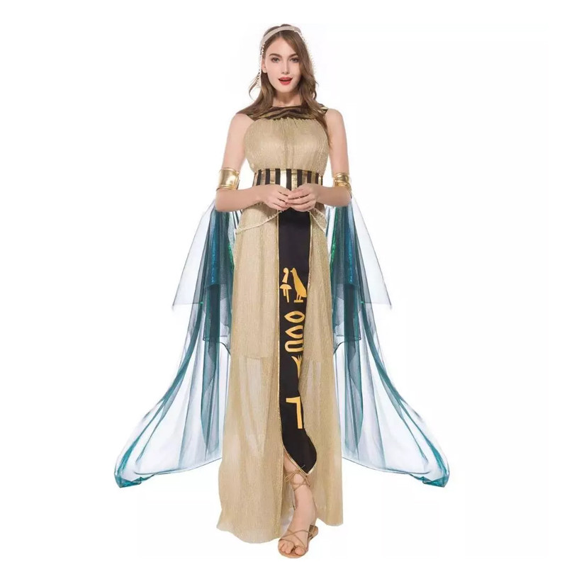 Baju Negara Mesir Ratu Emerald Gold Egypt Wanita Dewasa