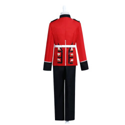 Baju Negara Inggris British Royal Guard Red Black Boy