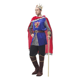 Baju Negara Inggris King Arthur Eropa Pria Dewasa