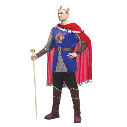 Baju Negara Inggris King Arthur Eropa Pria Dewasa