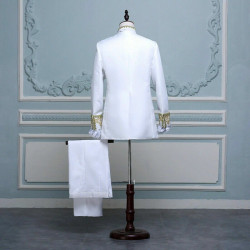 Baju Negara Eropa White Prince Victorian Pria Dewasa