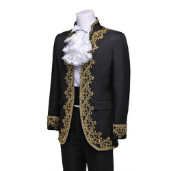 sewa jas nikah Baju Negara Eropa Black Prince Victorian Pria Dewasa