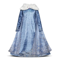 Dress Princess Elsa Frozen Furry Putri disney queen elsa sewa baju istana kostum