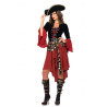 Kostum Pirate Red Black Skull Wanita Dewasa