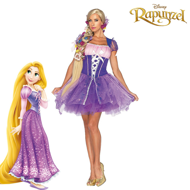 Dress Princess Rapunzel Ori Disney Wanita Dewasa