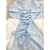 Dress Princess Cinderella Blue Luxury Wanita Dewasa