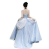 Dress Princess Cinderella Blue Luxury Wanita Dewasa