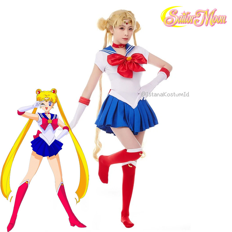 Kostum Sailor Moon Usagi Tsukino Wanita Dewasa