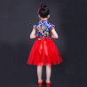 Baju Negara China Cheongsam Blue Red Girl