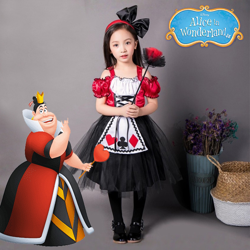 Kostum Queen of Heart Alice Wonderland Short C Girl