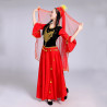 Baju Negara China Uighur Tibet Mongol Red Wanita Dewasa