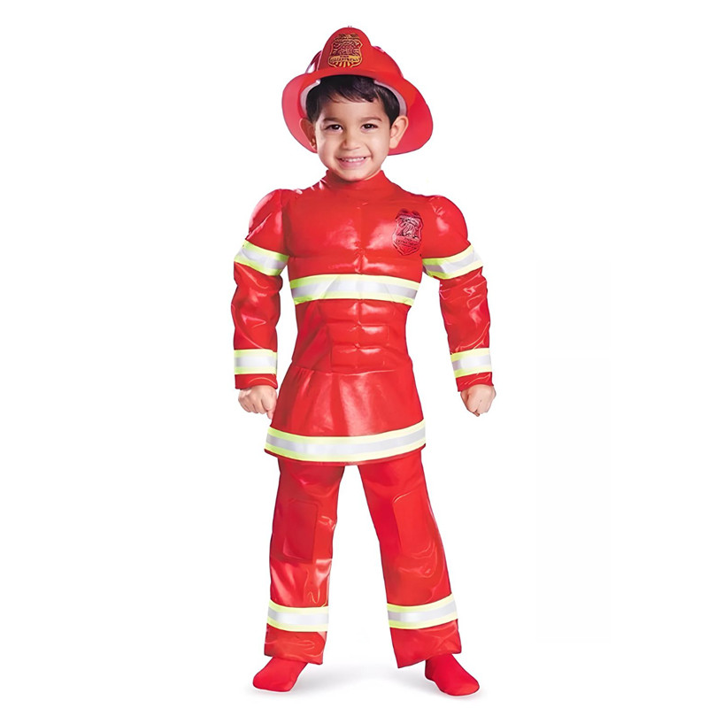Kostum Pemadam Kebakaran Red Fire Fighter C