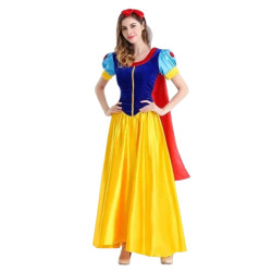 Dress Princess Snow White Velvet Wanita Dewasa