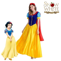 Dress Princess Snow White Velvet Wanita Dewasa