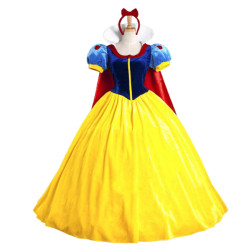 Dress Princess Snow White Velvet Wanita Dewasa