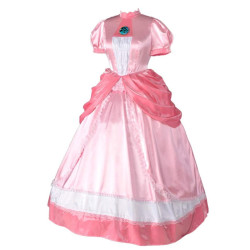 Kostum Princess Peach Mario Bross Wanita Dewasa