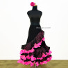 Baju Negara Spanyol Dancer Pink Black Wanita Dewasa