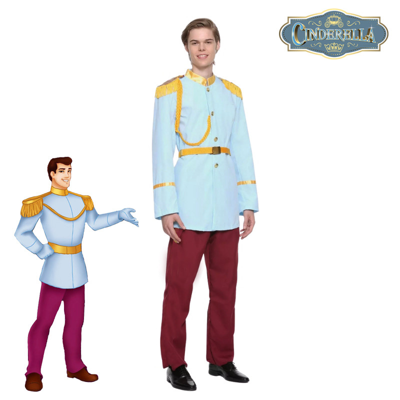 Baju Negara Inggris Prince Charming Blue Red Ori Disney Pria Dewasa