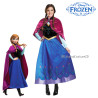 Dress Princess Anna Frozen Classic Blue Wanita Dewasa