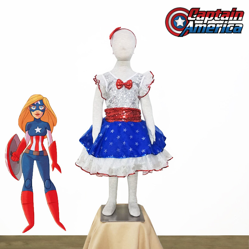 Kostum Captain America A Girl