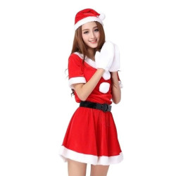 Kostum Santa Dress Buttons E Wanita Dewasa istana kostum sewa baju