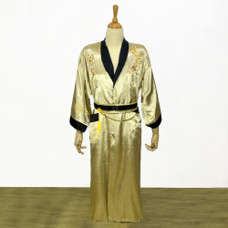 Baju Negara China Jubah Black Gold Dragon Reversible Pria Dewasa