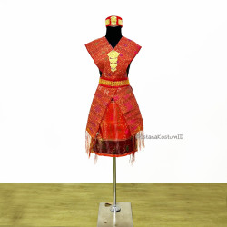 Baju Adat Batak Ulos Red...