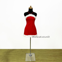 Kostum Santa Claus Red Dress G Wanita Dewasa