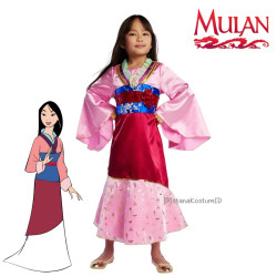 Dress Princess Mulan Pink A Ori Disney Girl